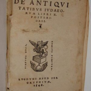Fl. Iosephi Omnia, quae extant, opera. (Tomus I & II:) Quorum hic tomus (I& II) continet Antiquitatum  Iudaicarum libros (decem priores et libri X posteriores).