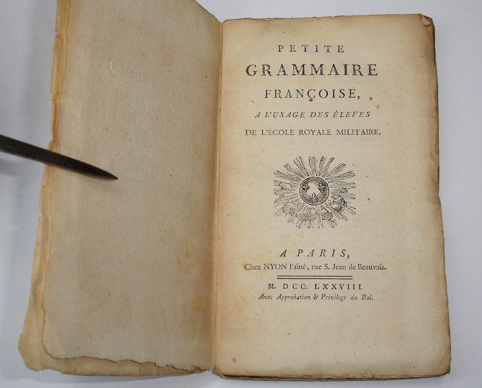 (Bound with:) Petite grammaire latine à l'usage des élèves de l'École Royale Militaire. (&:) Petite grammaire grecque à l'usage des élèves de l'École Royale Militaire. - Afbeelding 2