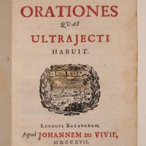 Johannis Georgii Graevii orationes quas Ultrajecti habuit.
