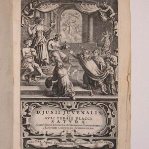 D. Junii Juvenalis et Auli Persii Flacci Satyrae: cum Veteris Scholiastae & Variorum Commentariis. Accurante Cornelio Schrevelio.
