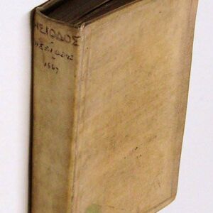 HÊSIODOU ASKRAIOU TA HEURISKOMENA. Hesiodi Ascraei quae extant. Ex recensione Johannis Georgii Graevii, cum ejusdem animadversionibus & notis. Accedunt notae ineditae Josephi Scaligeri et Francisci Guieti. (Bound with:) Johannis Georgii Graevii Lectiones Hesiodeae, ut & notae Josephi Scaligeri et Franscisci Guieti.